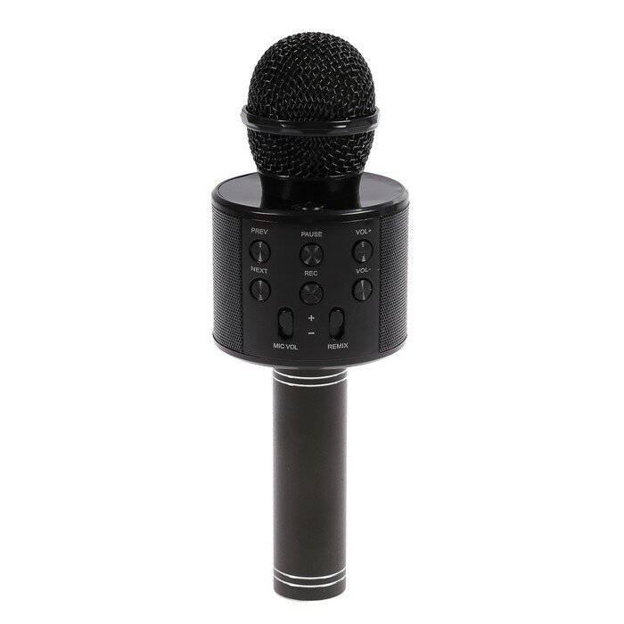 Микрофон Luazon Home для караоке LZZ-56, WS-858, 1800 мАч, черный