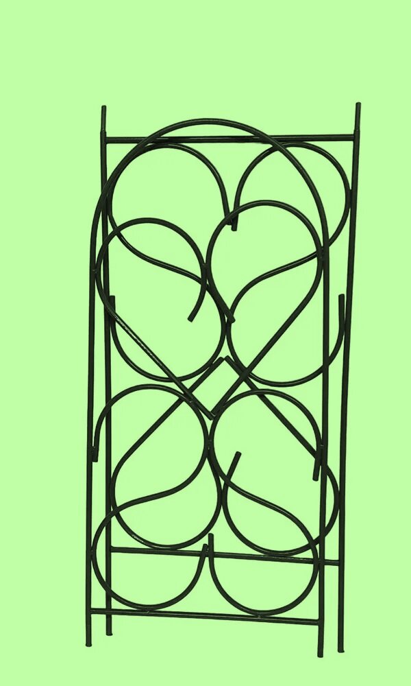 Шпалера садовая металлическая для растений (для сада) Тюльпан разборная зелёная, труба d=10мм. - фотография № 2