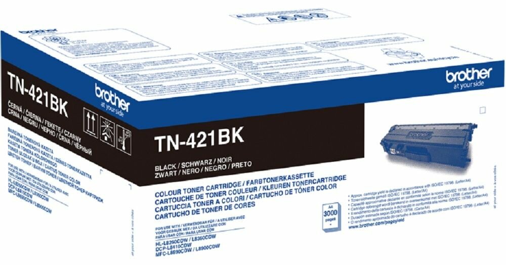 Тонер Картридж Brother TN421BK черный (3000стр.) для Brother HL-L8260/8360/DCP-L8410/MFC-L8690/8900
