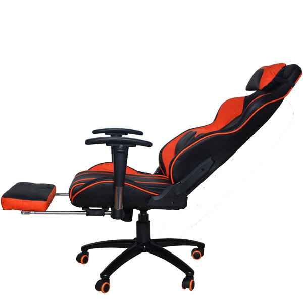 Кресло игровое MFG-6016 Меб-фф 404486, MFG-6016 black and orange (DK) - фото №8