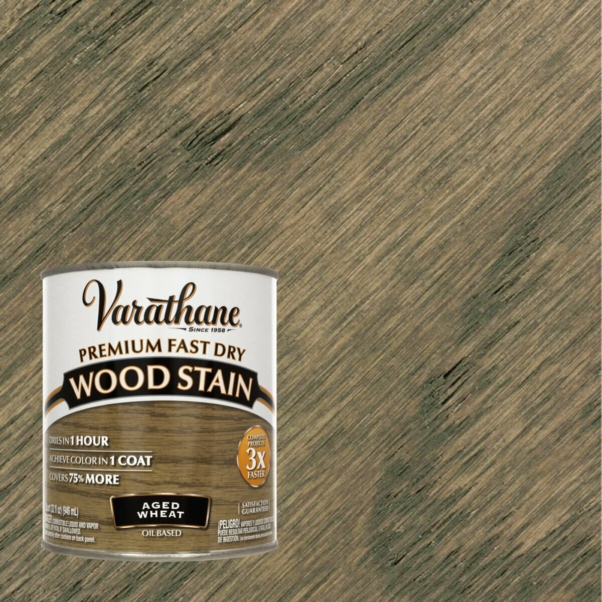 Быстросохнущая морилка на масляной основе Varathane Fast Dry Wood Stain 946 мл Спелая пшеница 333660