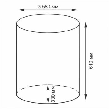 Плетеная корзина для белья Wasserkraft Dill WB-611-L темно-коричневый - фотография № 2