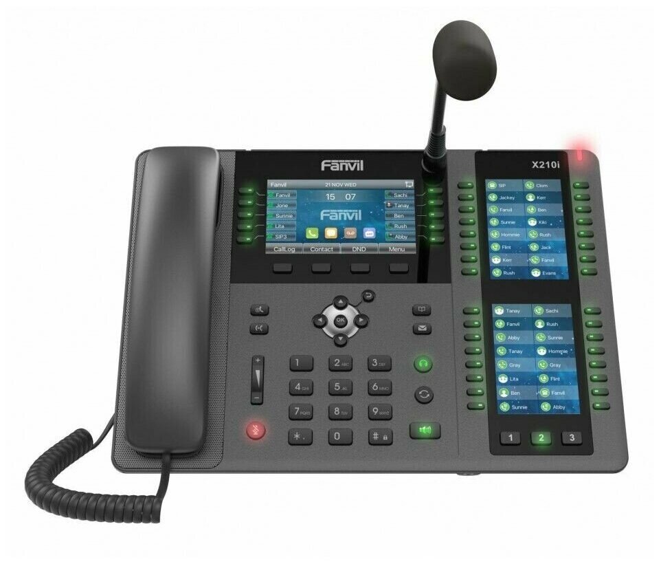 VoIP-телефон Fanvil X210i черный