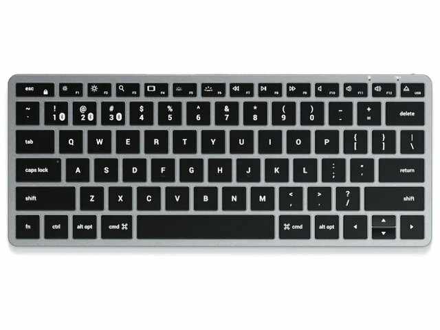Клавиатура беспроводная Satechi Slim X1 Bluetooth Keyboard Backlit, BT, Серый, ST-BTSX1M-RU - фото №1