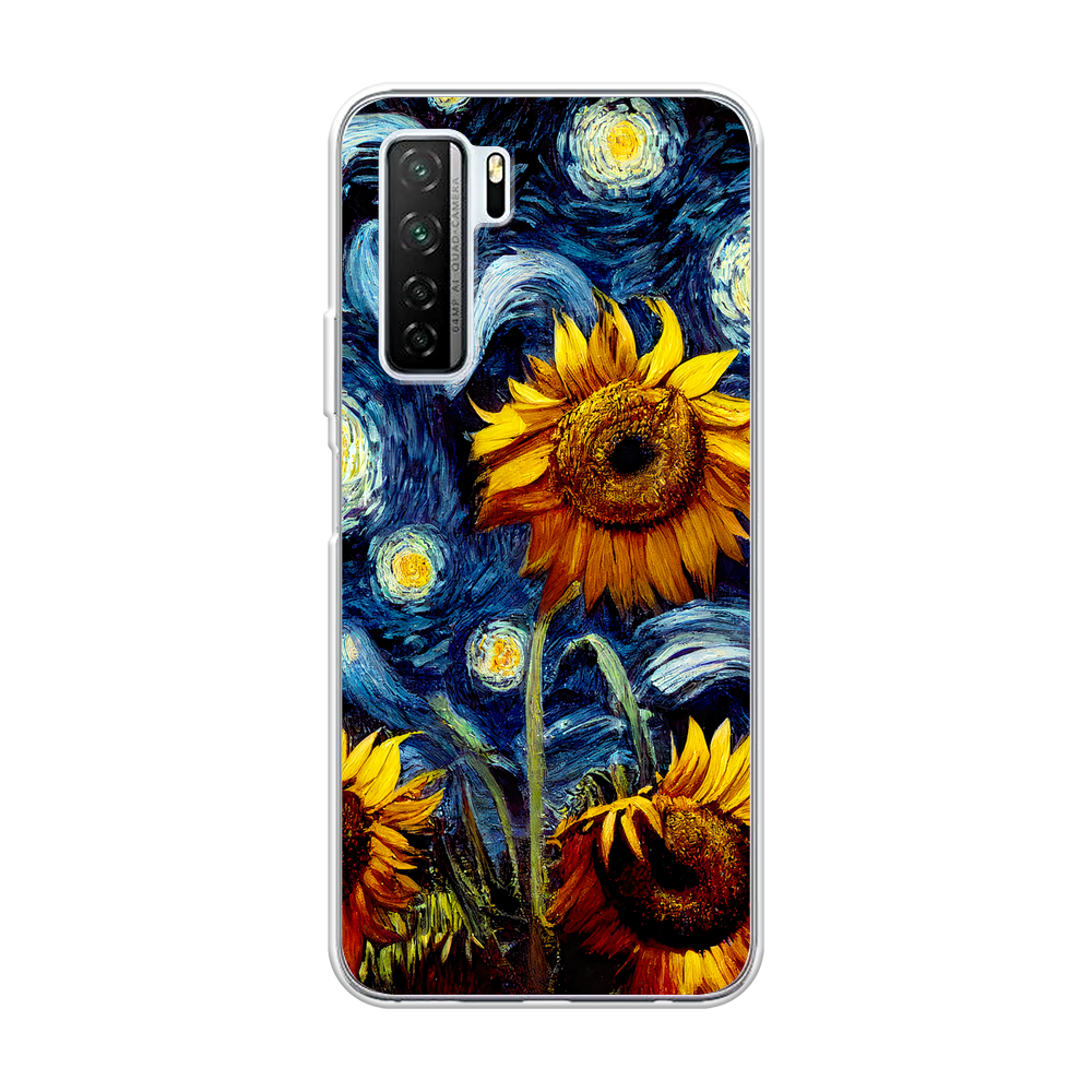 Силиконовый чехол "Цветы Ван Гога" на Honor 30S (Global) / Хонор 30S (Глобал)