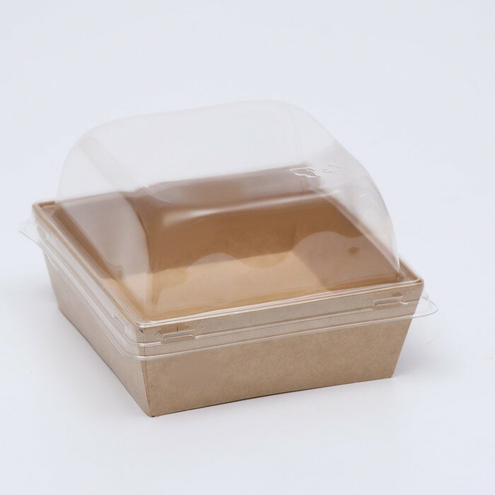 Коробка под бенто-торт, крафт, 11 х 11 х 8,5 см - фотография № 2