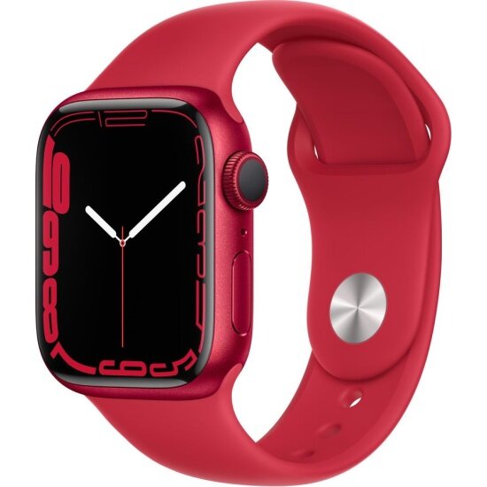 Смарт-часы APPLE Watch Series 7 mkn93bs/a 45мм RED Aluminium (PRODUCT)RED Sport Band