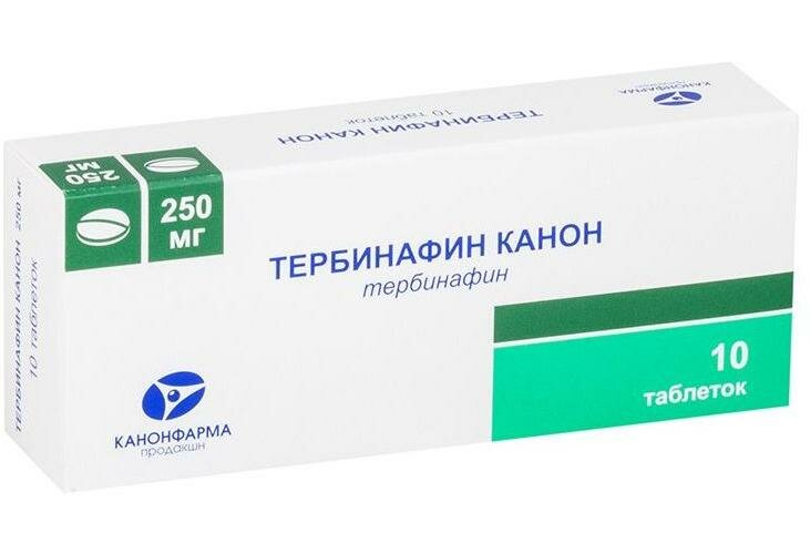 Тербинафин Канон, таблетки 250 мг, 10 шт.