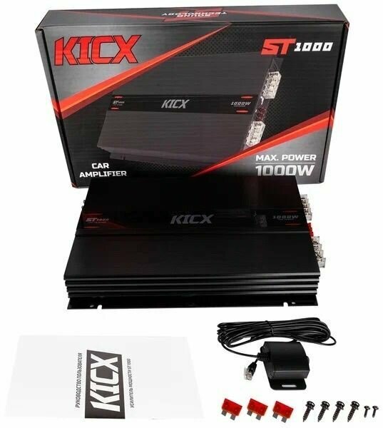 Автомобильный усилитель 1 канал KICX ST 1000