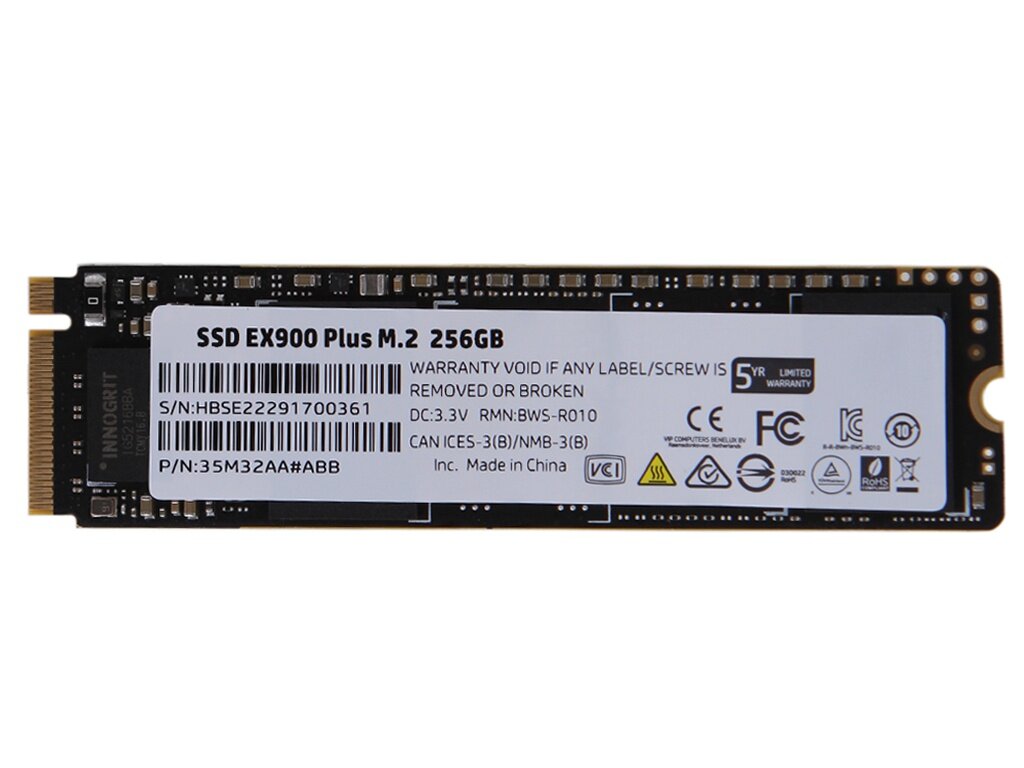 Твердотельный накопитель HP 256Gb EX900 Plus Series 35M32AA#ABB