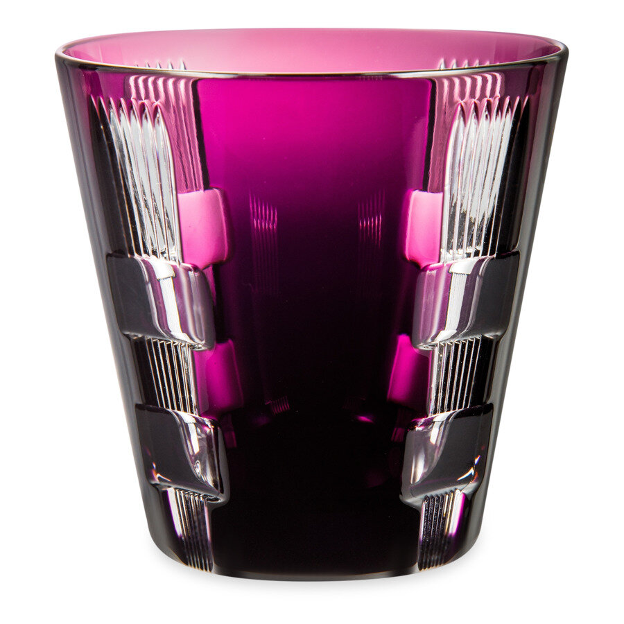 фото Стакан для воды Ajka Crystal Ретро 270 мл, фиолетовый, хрусталь