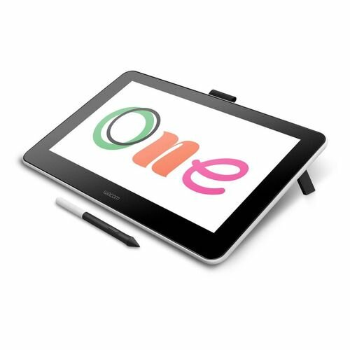 Интерактивный дисплей WACOM One DTC133 белый/черный