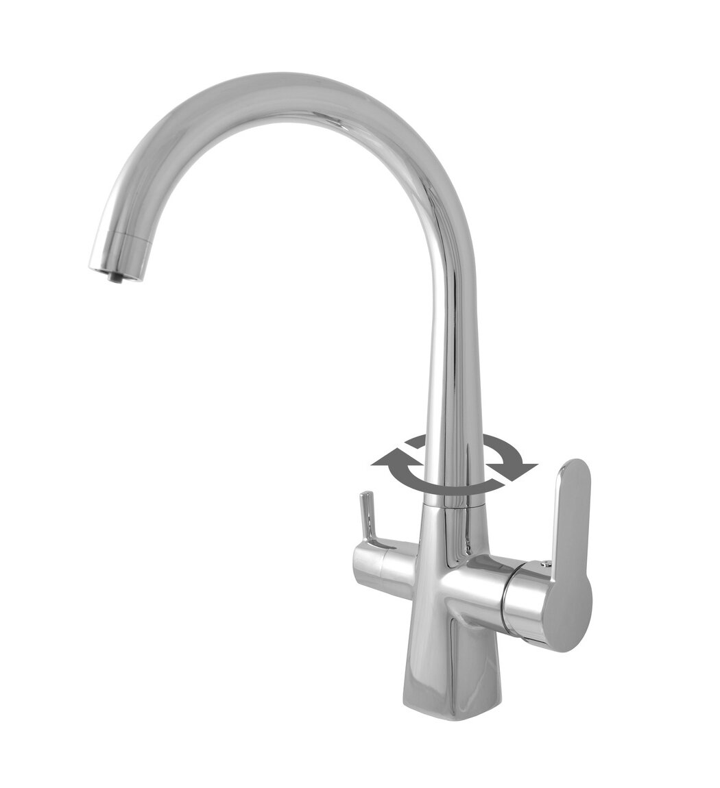 Смеситель кухонный RAV Slezak Zambezi, кран питьевой воды, хром ZA018.5