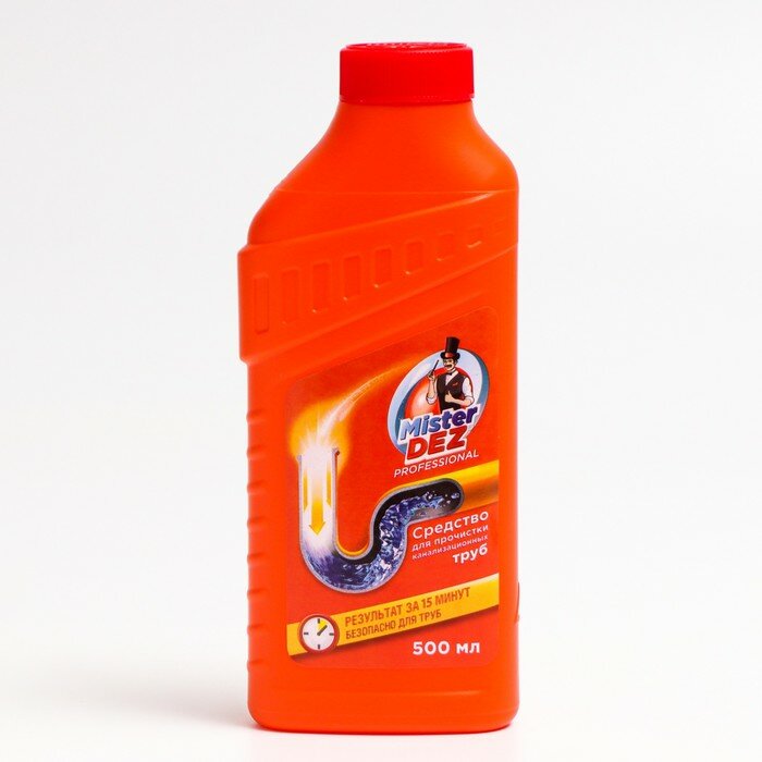 фото Средство для прочистки канализационных труб Mister Dez "PROFESSIONAL, гель, 500 мл