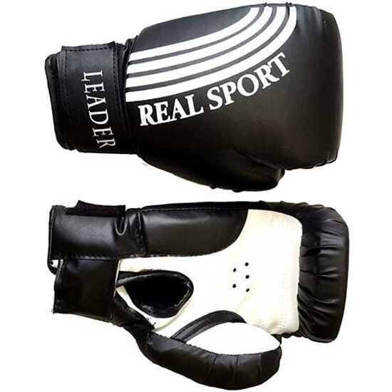 Перчатки боксёрские REALSPORT Leader 6, чёрный