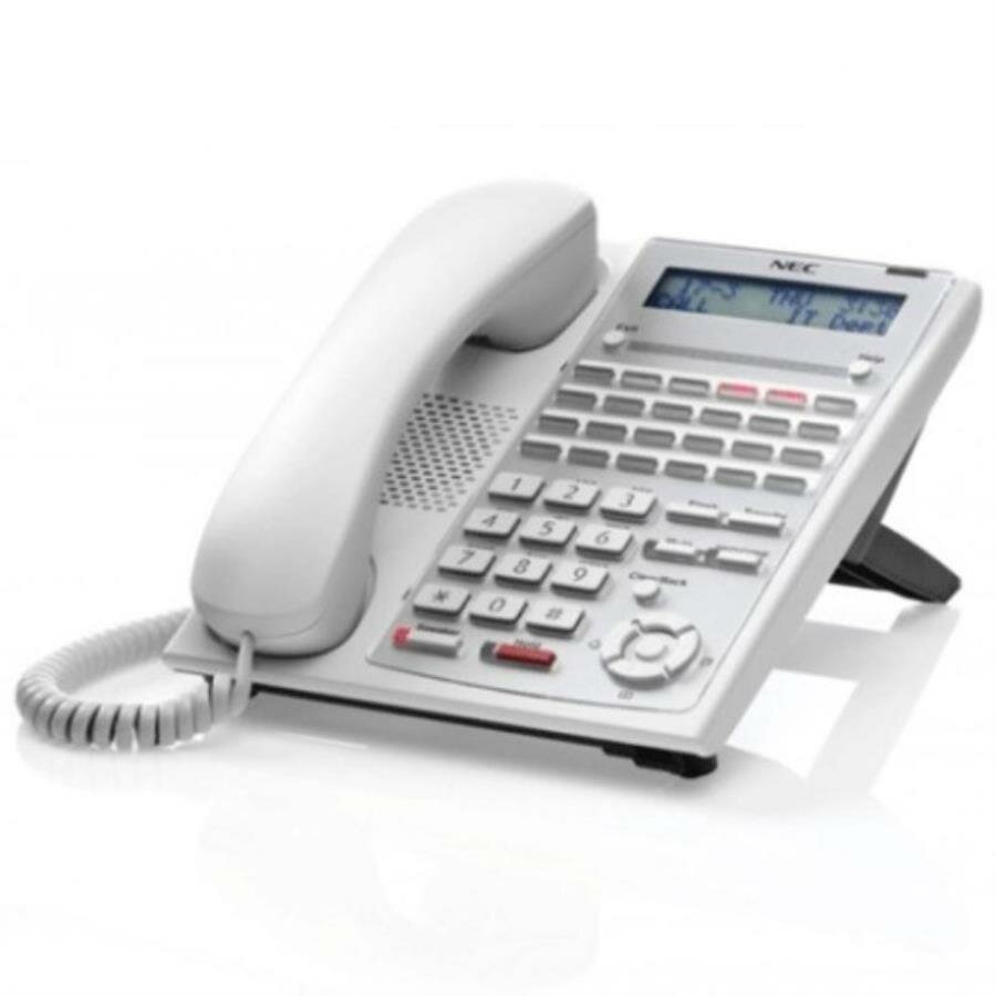 NEC IP4WW-24TXH-A-TEL (WH) Телефон 24 кнопок белый 2-х строчный дисплей для NEC SL1000