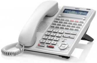 NEC IP4WW-24TXH-A-TEL (WH) Телефон 24 кнопок белый, 2-х строчный дисплей для NEC SL1000
