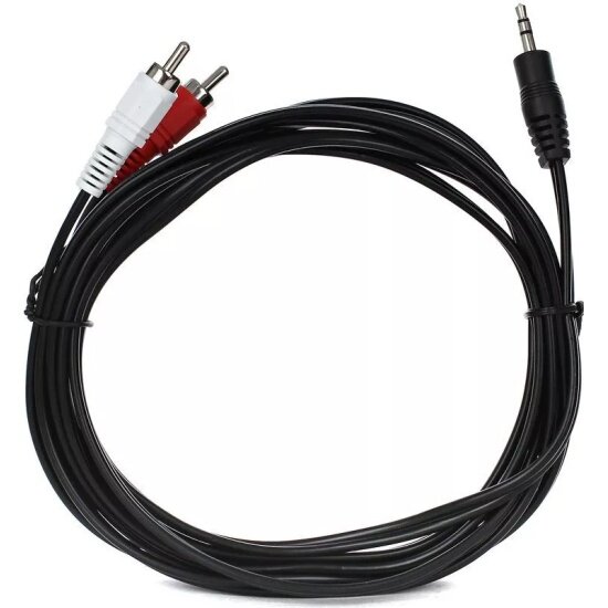 Кабель соединительный Vcom 3.5 Jack (M) - 2xRCA (M), 3.0м VAV7183-3M