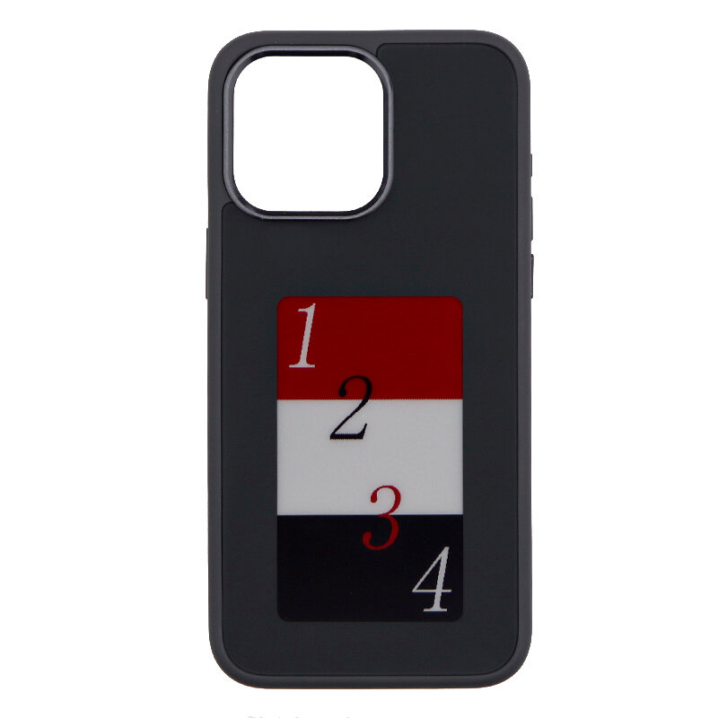 Чехол-накладка для iPhone 15 Pro, с экраном, без лого, X-CASE, черный