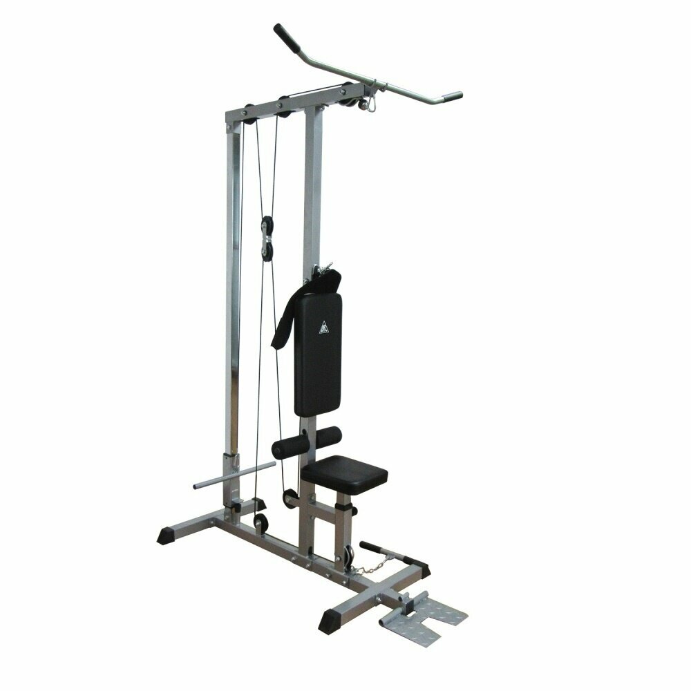 Тренажер тяга сверху/снизу DFC Homegym HM019 свободные весы, 205 x 140 x 108 см, вес 43 кг, тросы стальные