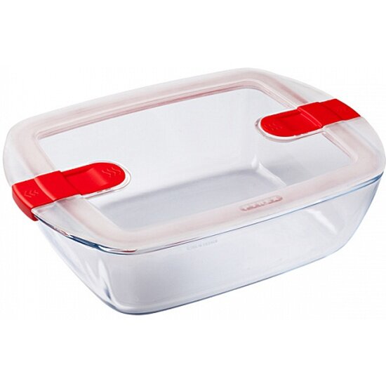 Блюдо Pyrex для запекания и выпечки COOK&HEAT 1.2л 23х15x7см прямоугольное с крышкой 215PH00/7145