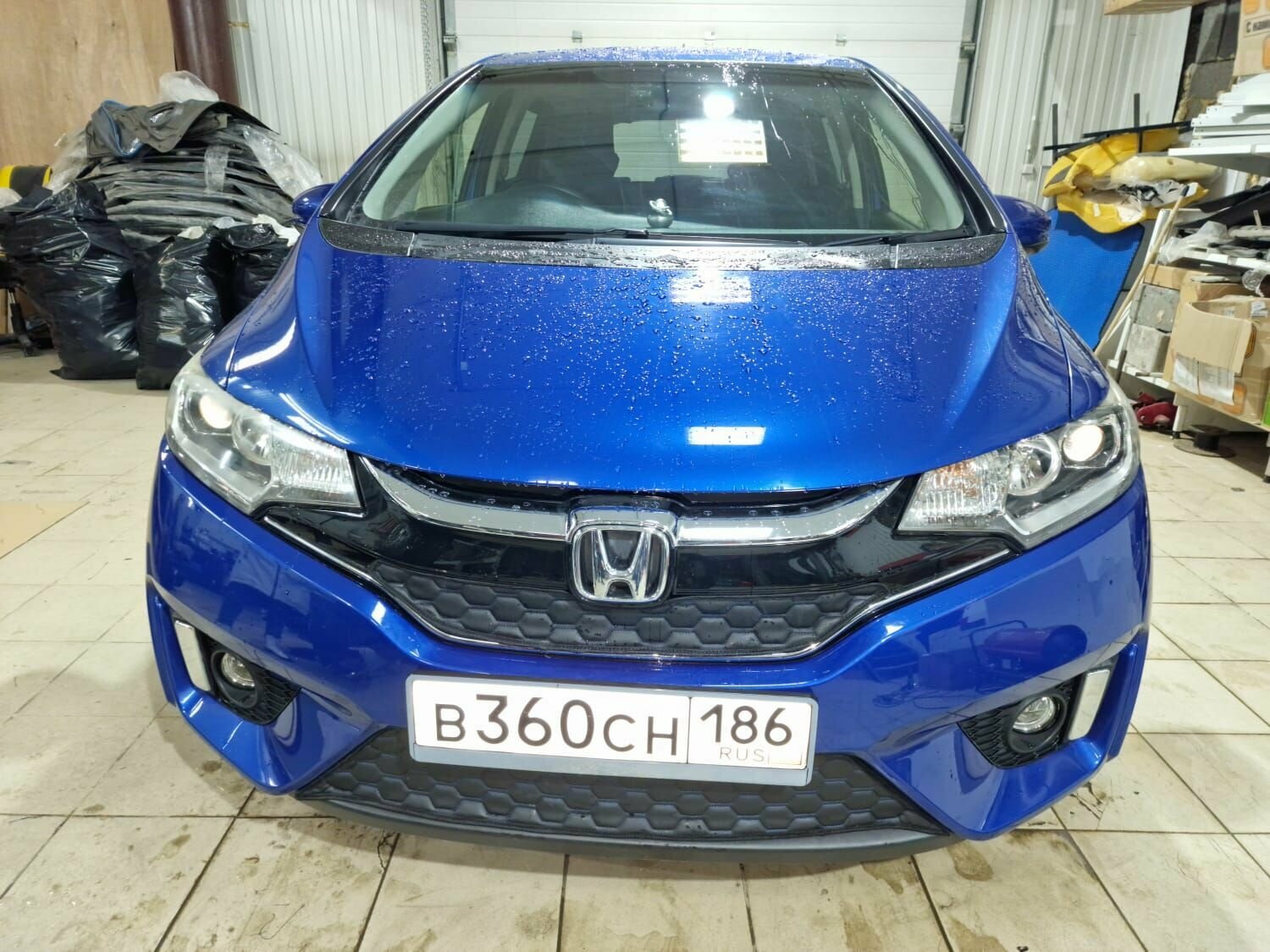 Утеплитель радиатора для Honda Fit 2013 -2017 Комплект