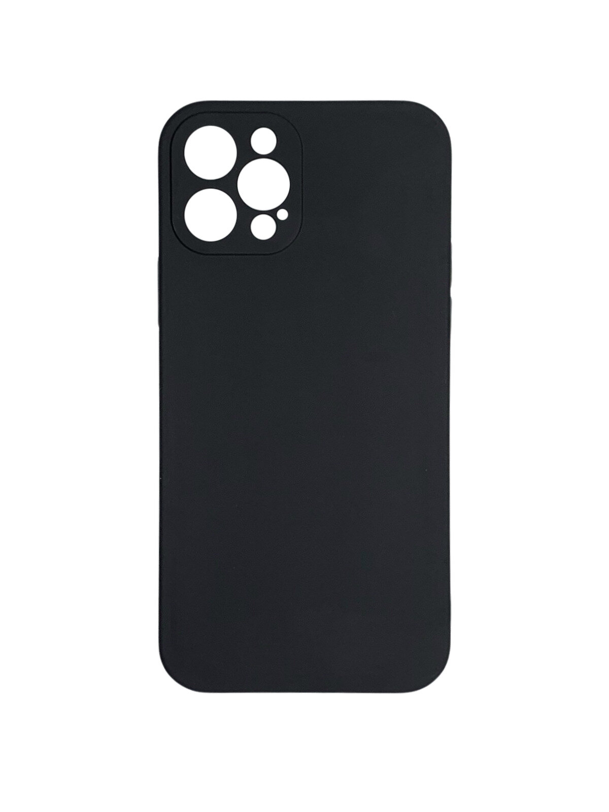 Чехол для Apple iPhone 12 Pro / чехол на айфон 12 про матовый черный
