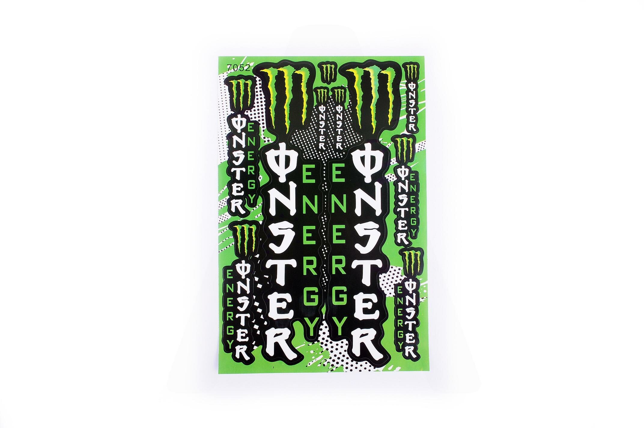 Наклейки (набор) спонсор MONSTER ENERGY (17х26см) (#7052)