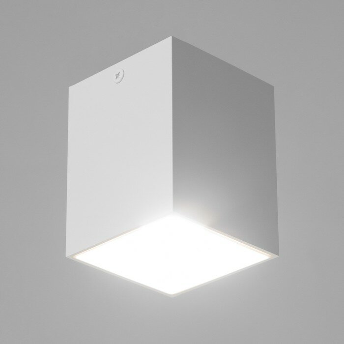 Светильник "Кубик" LED 4000К 10Вт DIM220 белый 7,5х7,5х9,5см - фотография № 2