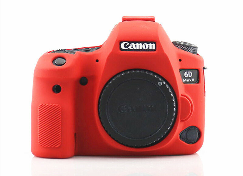 Силиконовый чехол CameraCase для Canon 6D Mark II красный