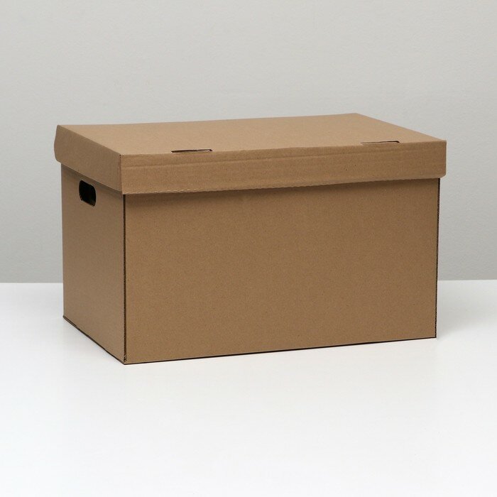 Коробка для хранения, бурая, 48 х 32,5 х 29,5 см, набор 5 шт. - фотография № 2