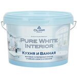 Краска для кухонь и ванных комнат Husky Olimp акриловая цвет белый база А 2.5 л - изображение