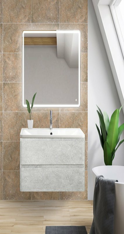 Мебель для ванной BelBagno ALBANO 2C 60 Cemento Verona Grigio