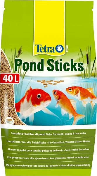 Tetra Корм Tetra Pond Sticks для прудовых рыб, основной, гранулы 40 л