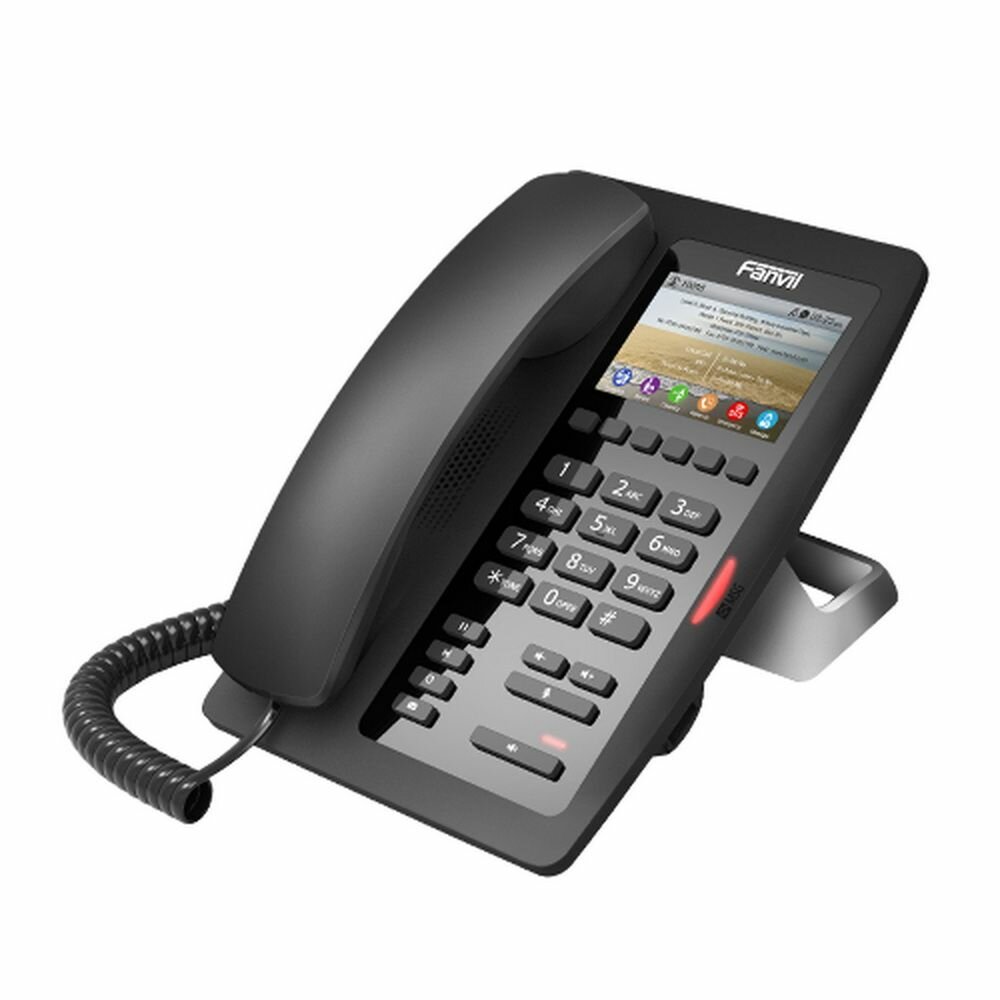 Телефон IP Fanvil H5 для отелей 1 SIP линия цветной экран USB
