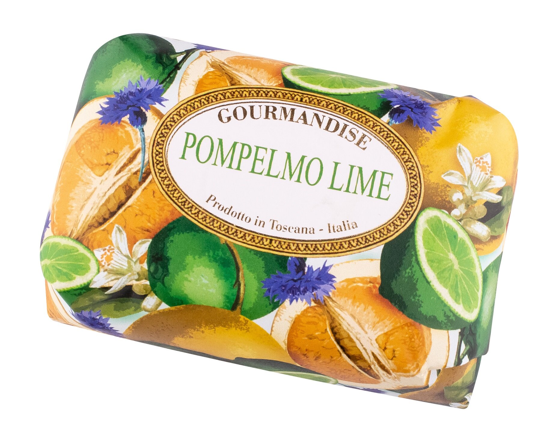 GOURMANDISE Мыло для тела натуральное парфюмированное Лайм грейфрут 200 г