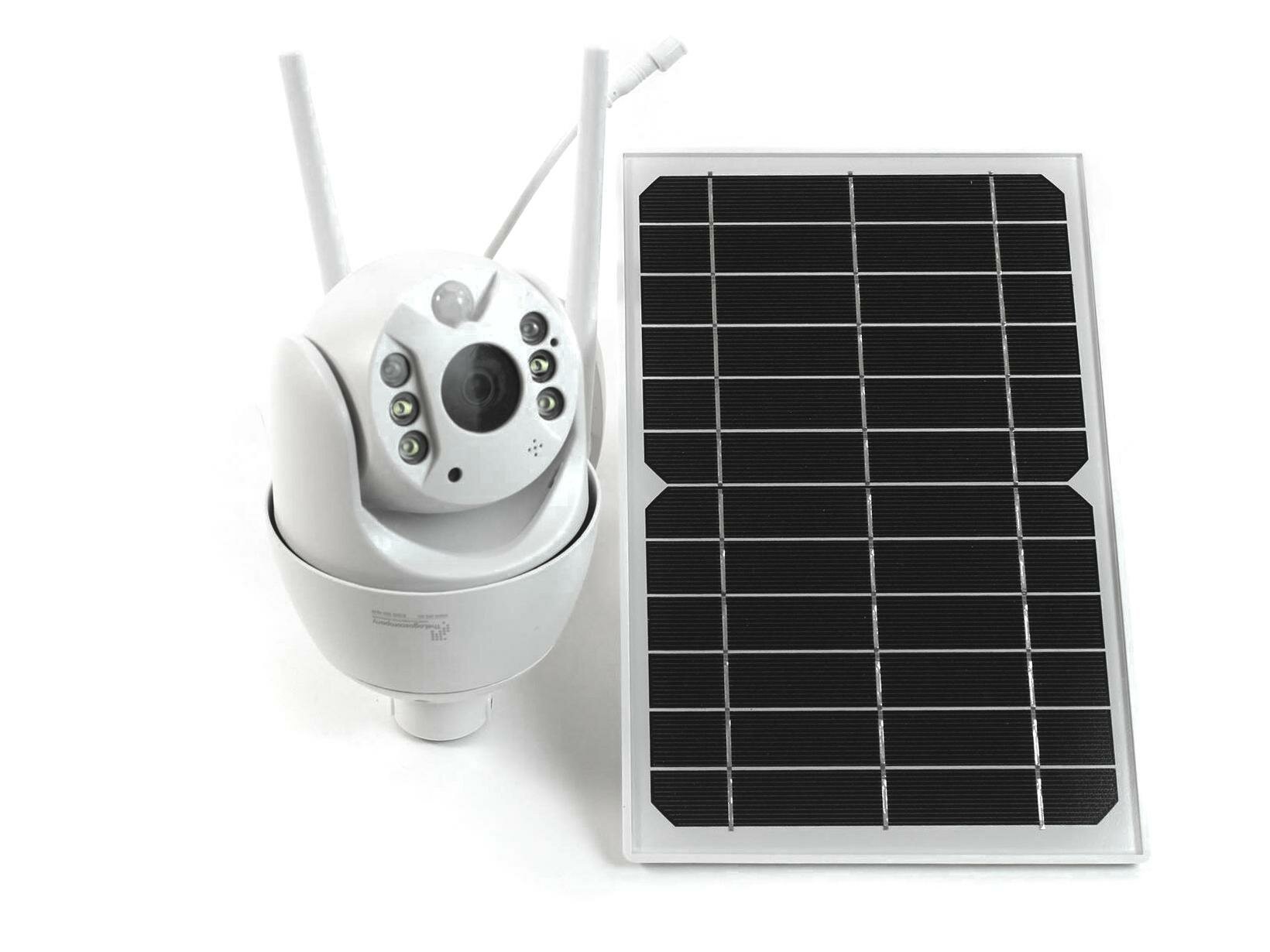 Уличная поворотная камера Link Solar S11-4GS (I36506S11) с солнечной батареей - беспроводная камера солнечной батареи, 4G камера видеонаблюдения