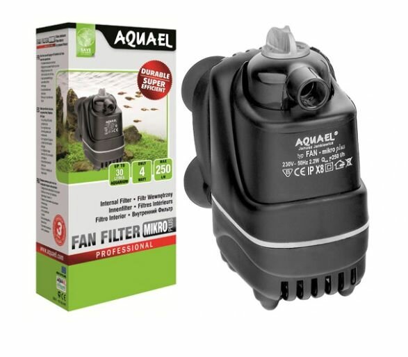 Aquael Фильтр внутренний Aquael FAN-micro plus для аквариума до 30 л, 250 л/ч