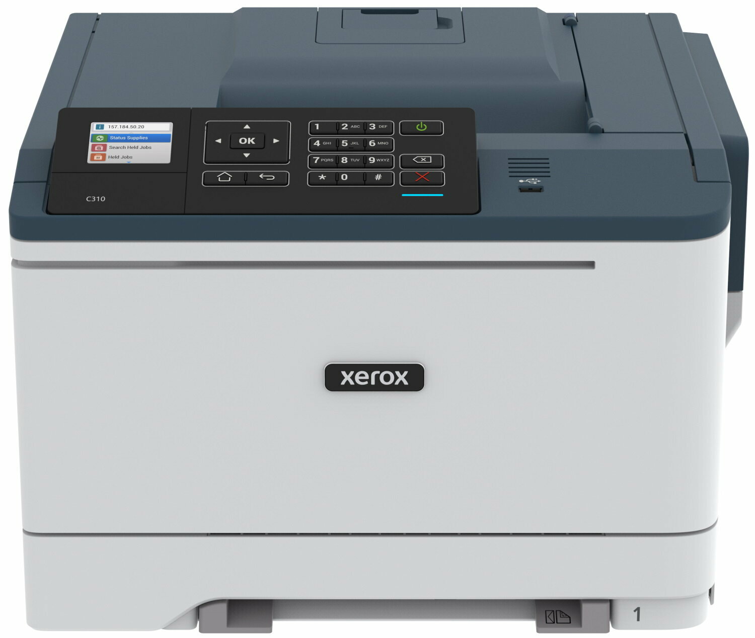 Принтер Xerox C310 C310V_DNI/A4 цветной/печать Лазерный 1200x1200dpi 33стр.мин/Wi-Fi Сенсорная консоль Сетевой интерфейс (RJ-45)