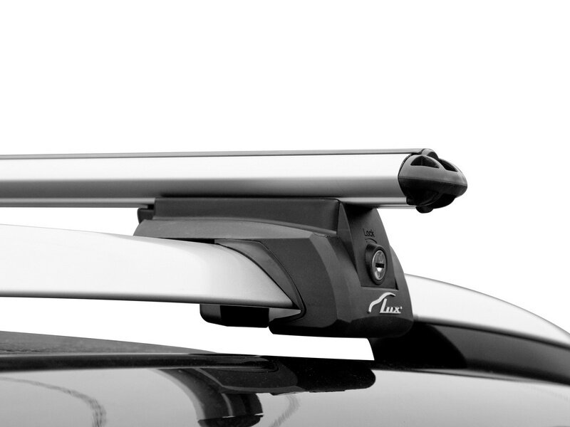Багажник на рейлинги Faw Besturn X80 2015+/2018+ | LUX Элегант | овальный профиль | серебристые поперечины 1,2 м