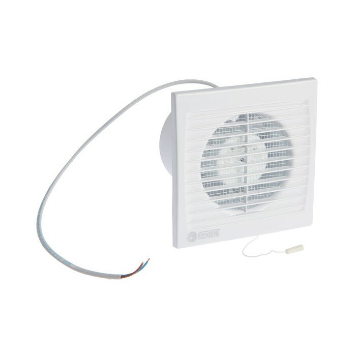 Вентилятор вытяжной КосмоВент В100ВК, d=100 мм, 220 В, с выключателем