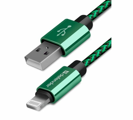  USB 2.0 A-Lightning, 1m,  Defender, 2.1A (87810)