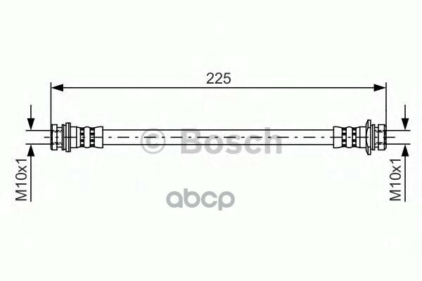 Шланг Тормозной Задний Bosch арт. 1987481387