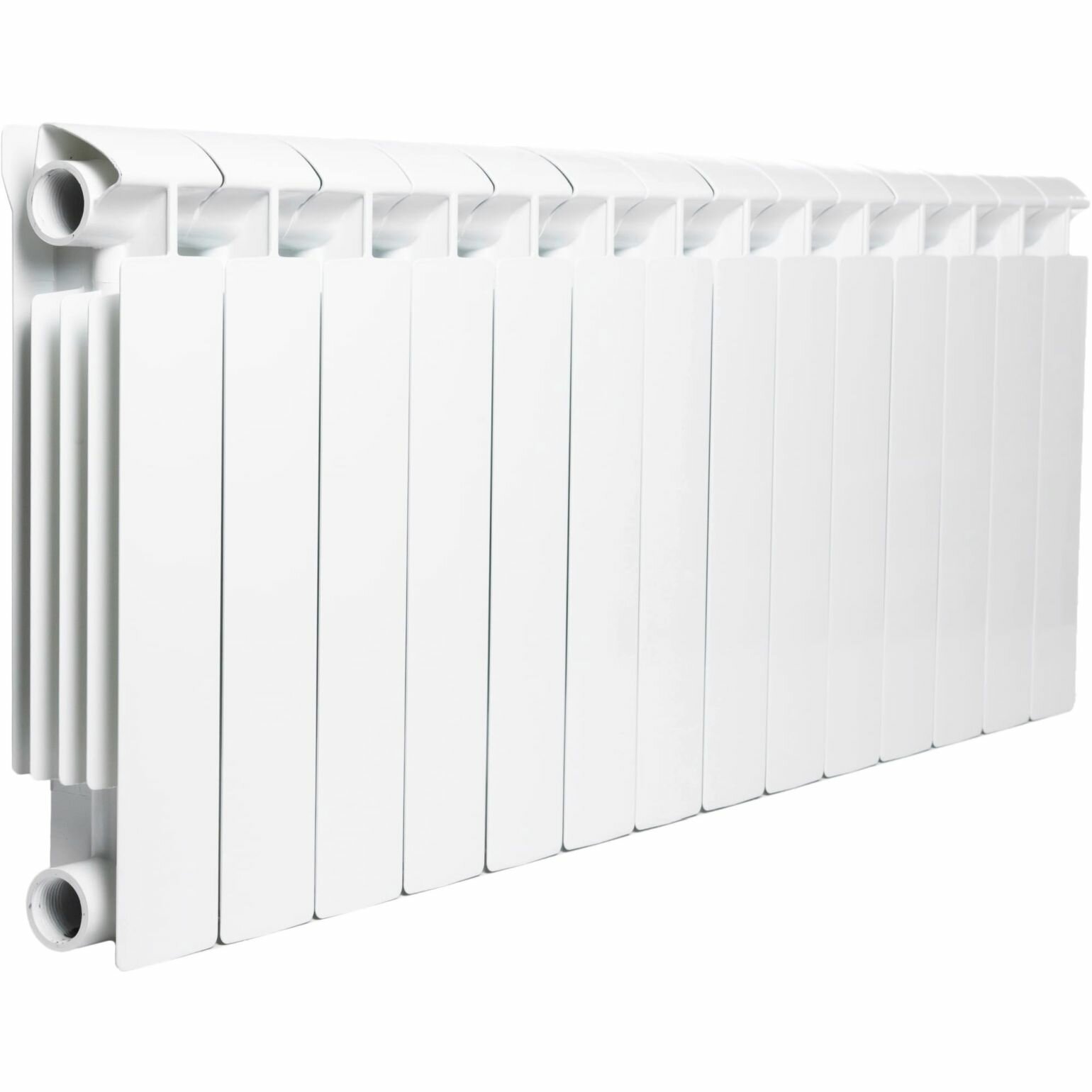 Радиатор биметаллический Global STYLE EXTRA 350 14 секций боковое подключение (белый)