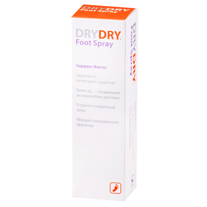 Средство DRY DRY (Драй драй) Foot Spray от потоотделения для ног 100 мл Lexima AB - фото №1