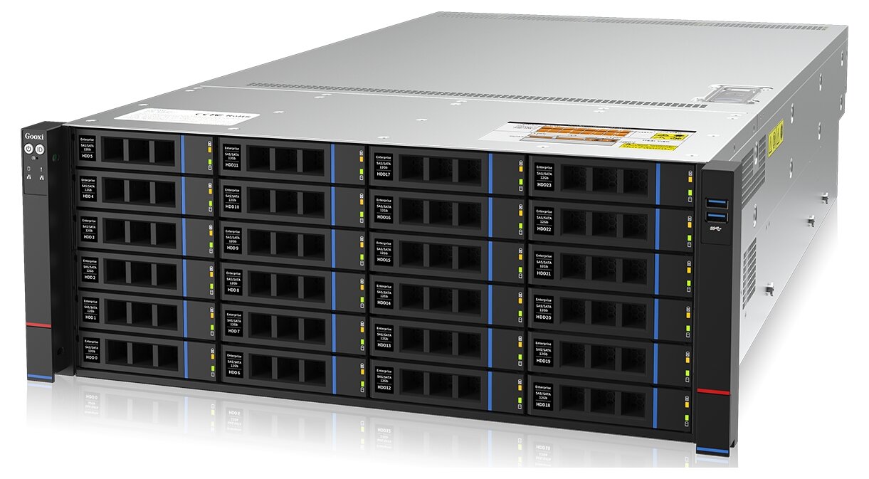 Серверная платформа Gooxi SL401-D24RE-G3 0.21.004.0078/4U/2x4189/ 32xDDR4-3200 RDIMM/LRDIMM/ 24x3.5"M.2