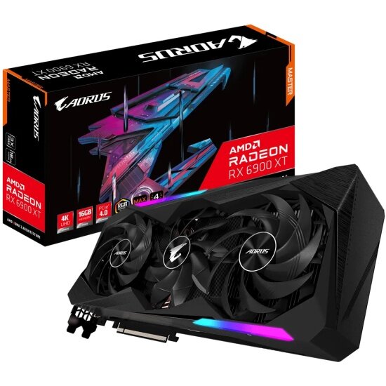 Видеокарта GIGABYTE Radeon RX 6900 XT 16384Mb AORUS MASTER 2.0 GV-R69XTAORUS M-16GD 2.0