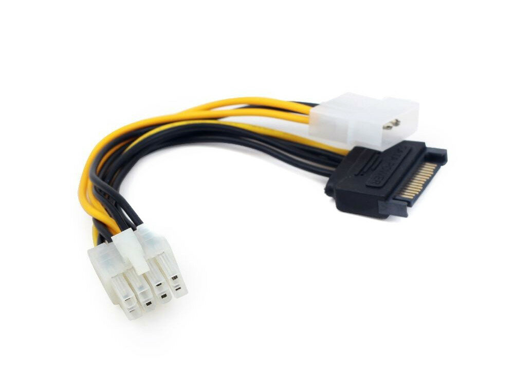 Разветвитель питания Cablexpert CC-PSU-82 Molex+SATA-PCI-Express 8pin для подключения в/к PCI-Е (8pin) к б/п ATX