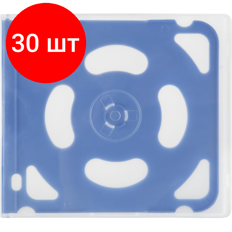 Комплект 30 штук, Бокс ProfiOffice MB-4 Slim Box, blau (07017)