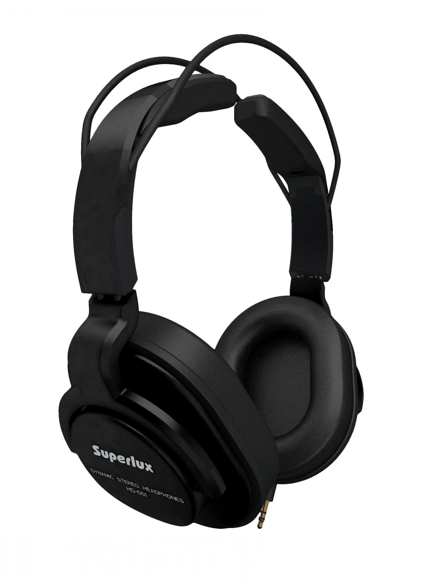 Superlux HD661Black Профессиональные закрытые динамические наушники для мониторинга